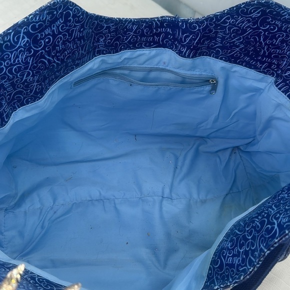 BLUE DANSKO LARGE TOTE BAG - Picture 7 of 8